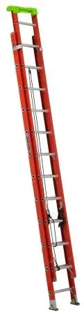 Photo 1 of LOUISVILLE LADDER 24-FOOT FIBERGLASS EXTENSION LADDER, TYPE IA, 300-POUND LOAD CAPACITY, L-3022-24PT
