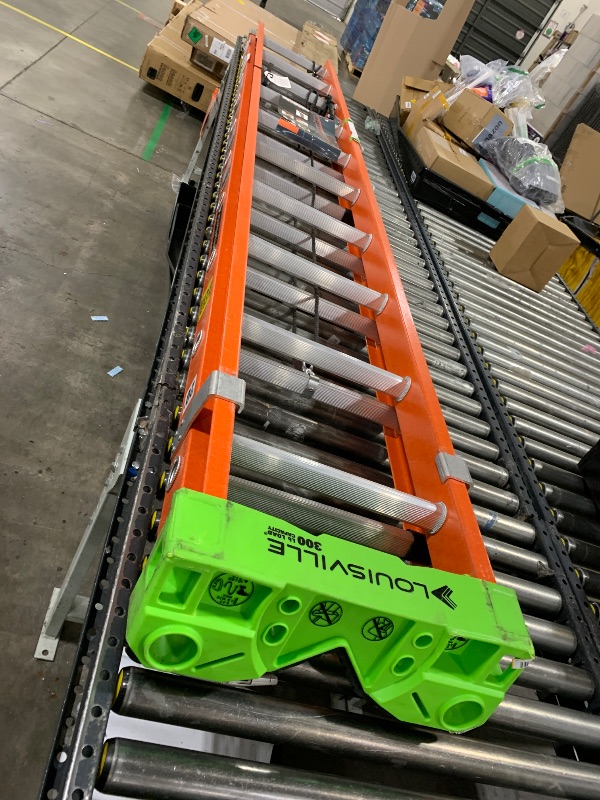Photo 1 of LOUISVILLE LADDER 24-FOOT FIBERGLASS EXTENSION LADDER, TYPE IA, 300-POUND LOAD CAPACITY, L-3022-24PT
