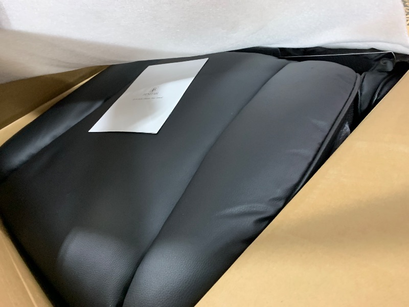 View 3 of BESTFAIR Office Desk Chair, Big and Tall Executive Office Chair with Footrest, Leather Computer Chair, Ergonomic Reclining Chair High Back with Lumbar Support, Large Home Office Chair (Black)