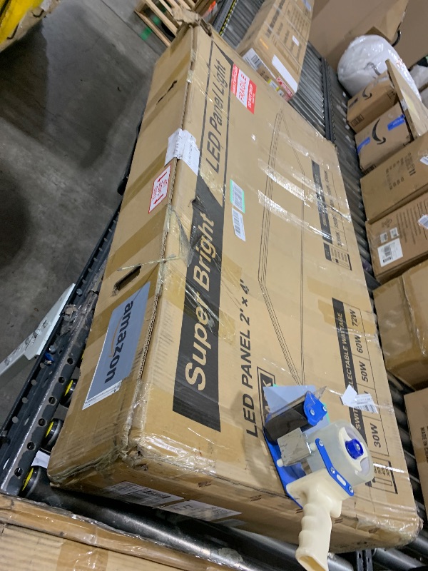 Photo 1 of JC-LGL 2x4 LED Flat Panel Light, Drop Ceiling Lights Fixture, Selectable Features, 30W/40W/50W/60W/72W, 3000K/3500K/4000K/5000K/6500K, Dimmable (0-10V), for Office Kitchen, ETL Listed (2x4FT-6Pack)