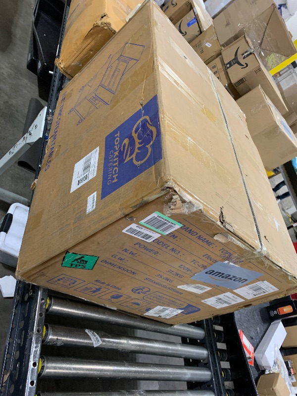 Photo 1 of FOR PARTS, MISSING PIECES, NON FUNCTIONAL*********TOPKITCH 2-Pan Commercial Food Warmer, Electric Steam Table with Independent Temperature Control, 120V 1000W Stainless Steel Buffet Catering Food Warmer with Undershelf and Workspace, for Restaurant.