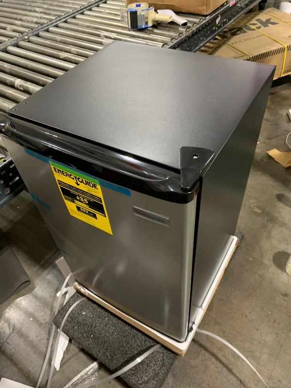 Photo 1 of Frigidaire Compact Fridge, 4.5 Cubic Feet, Stainless Steel