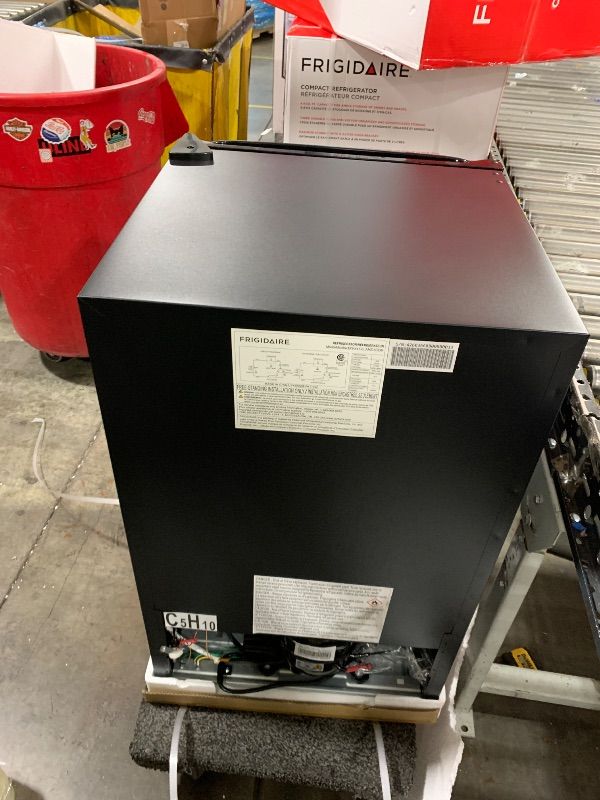 Photo 1 of Frigidaire Compact Fridge, 4.5 Cubic Feet, Stainless Steel