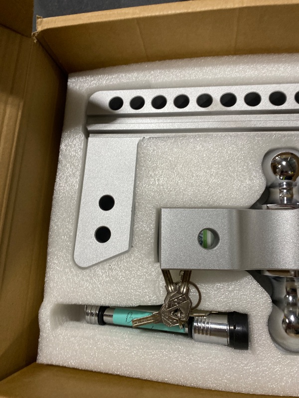 Photo 1 of Drop Hitch for 2.5 Inch Receiver, Vullteeon 8 Inch Adjustable Trailer Hitch Ball Mount, 18,500 LBS GTW, (2" & 2-5/16") Chrome Plated Steels Balls, Aluminum Tow Hitches with Two Anti-Theft Pins Locks