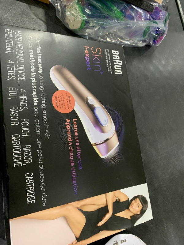 Photo 1 of Braun Smart IPL, Skin i·Expert Pro 7, VOGUE's Best Hair Removal Device, IPL Hair Removal for Women and Men, Permanent Laser Hair Reduction At-Home, World's 1st Smart App, 4 Heads, IPL7387