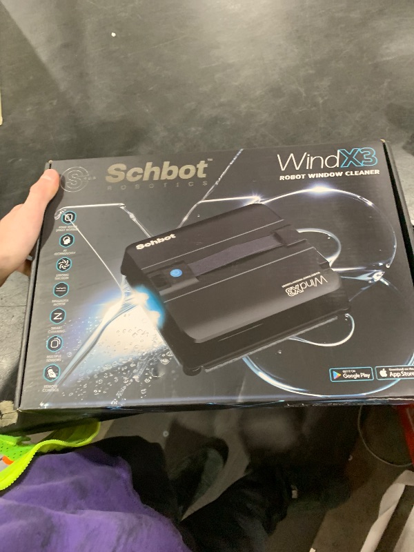 Photo 1 of Schbot Wind X3 2026 Window Cleaning Robot – Black Robot Window Cleaner with Automatic Spray Function, Suitable for Small and Big Windows with and Without a Frame
