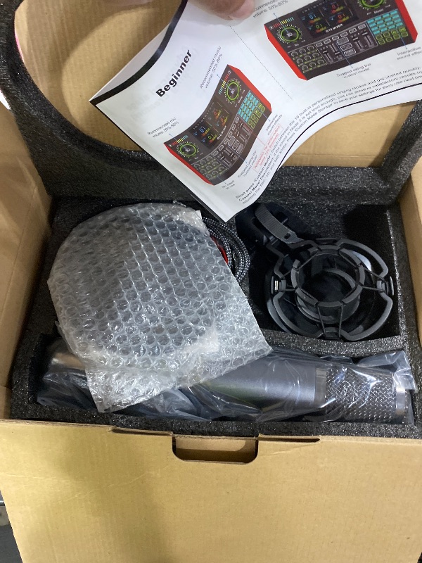 Photo 1 of neculogy G10 Podcast Equipment Bundled with Audio Mixer Integrated Podcast Production Studio, Equipped with P15 Microphone, Used for Live Streaming, Podcast Recording PC,YouTube Recording