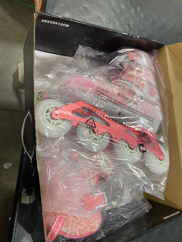 View 2 of TUOSAMTIN Inline Skates for Women Adult and Girls, Outdoor Indoor Inline Skates with Adjustable Sizing (XL(8-12US))