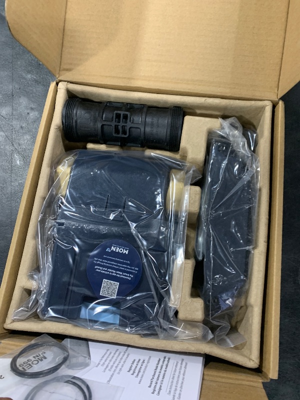 Photo 1 of Moen Flo 1-1/4-inch Smart Water Shut Off Valve, Smart Home Water Monitor Leak Detector, Wifi Connected, App Enabled Flow Meter and Shutoff, 900-002