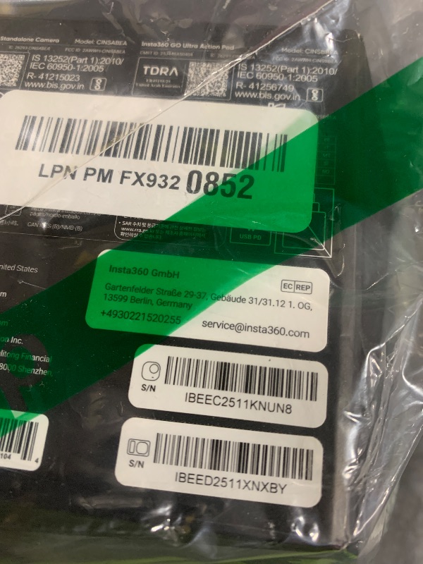 Photo 1 of Insta360 GO Ultra 4K Action Camera Standard Bundle - Midnight Black