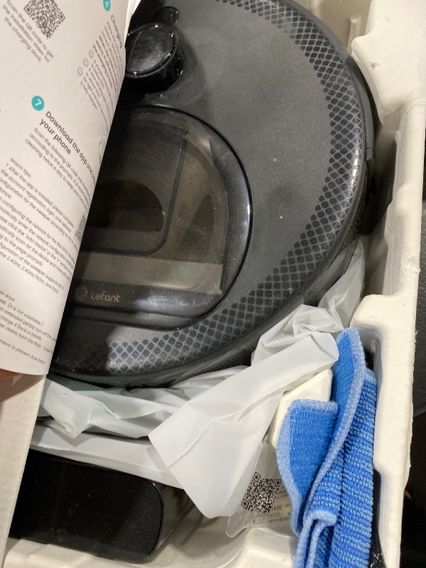 Photo 1 of Lefant LiDAR Robot Vacuum and Mop, Smart Mapping and Obstacle Avoidance, Tangle-Free Pet Hair, 2.4G/5G WiFi App Control, Slim Design for Wider Coverage, Carpet Detection, M330 Pro