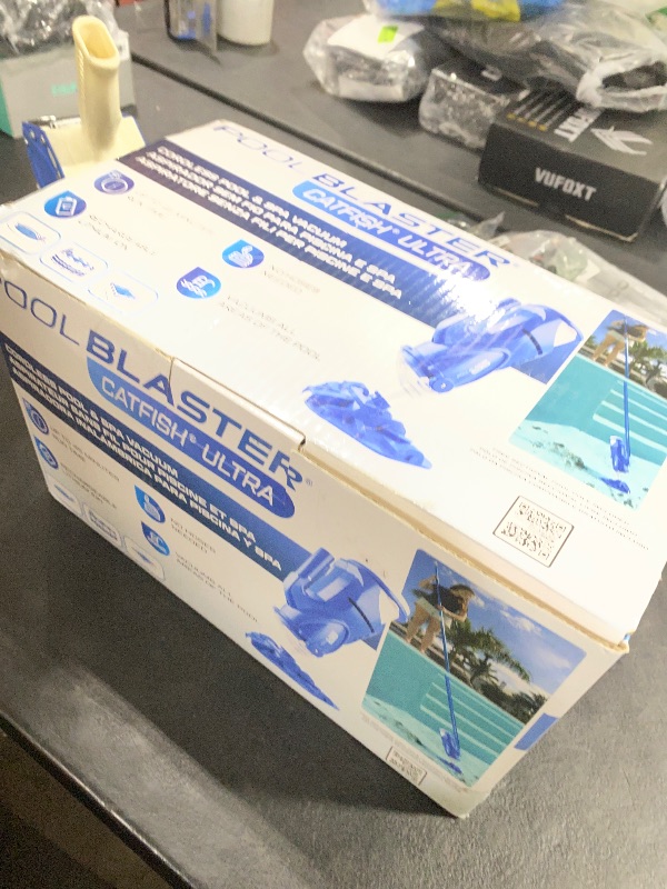 Photo 1 of POOL BLASTER Catfish Ultra Rechargeable, Battery-Powered, Pool-Cleaner, Ideal for In-Ground Pools and Above Ground Pools for Cleaning Leaves, Dirt and Sand & Silt.