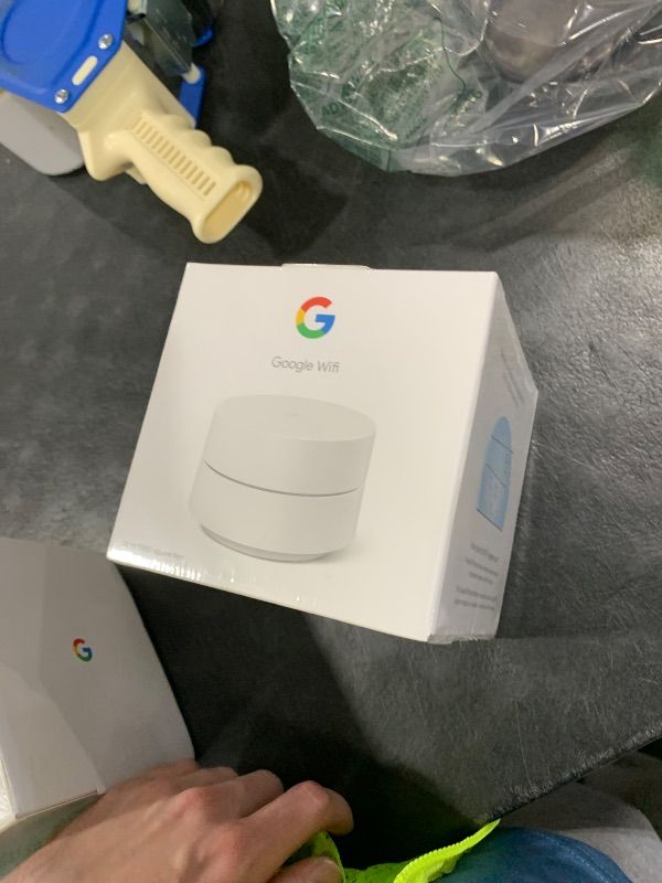 Photo 1 of Google Wifi - AC1200 - Mesh WiFi System - Wifi Router - 1500 Sq Ft Coverage - 1 pack