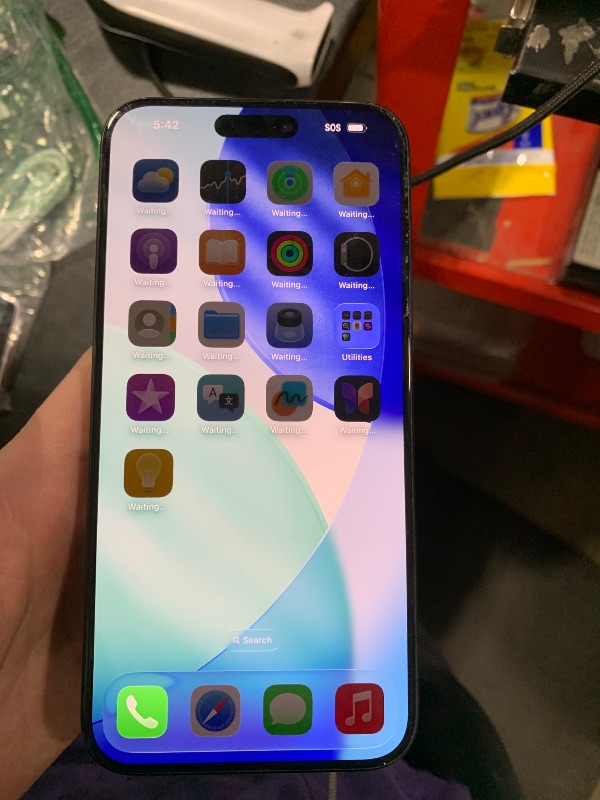 Photo 1 of Apple iPhone 15 Pro Max, 1TB, Blue Titanium - Unlocked (Renewed)