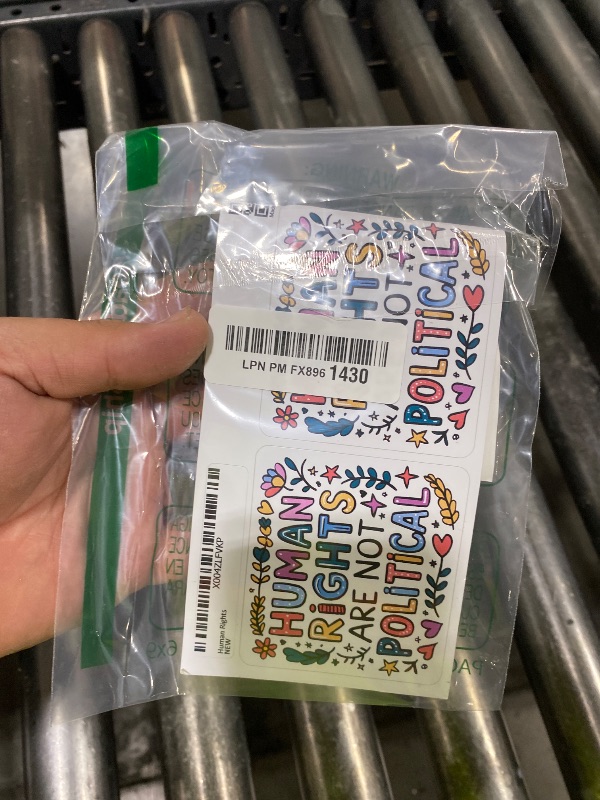 Photo 1 of (3 Psc) Human Rights are Not Political Sticker - Antiracism - Eat The Rick Decal - Human Rights - Womens Rights - Progressive Politics - Social Justice - Sticker 3 Inch for Laptop Water Bottles