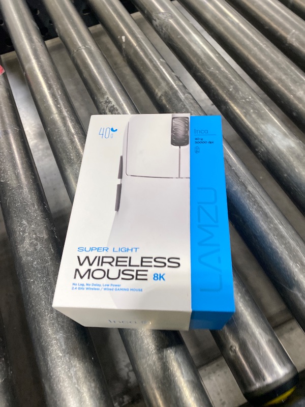 Photo 1 of Lamzu Inca Gaming Mouse, 8K Polling Rate, Optical Switches, TTC Encoder, Paw3950 IC, Nordic 52840 MCU, Symmetrical high-Hump, Recommended for Claw-Grip Gamers, 8K Dongle Included (White)
