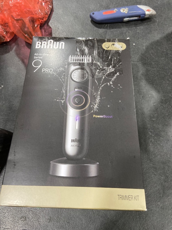 Photo 1 of Braun Series 9 PRO All-in-One Beard & Body Grooming Kit for Men, Cordless Trimmer, Hair Clippers & Shaver for Face, Hair & Body with Gillette Labs Razor, AIO 9570
