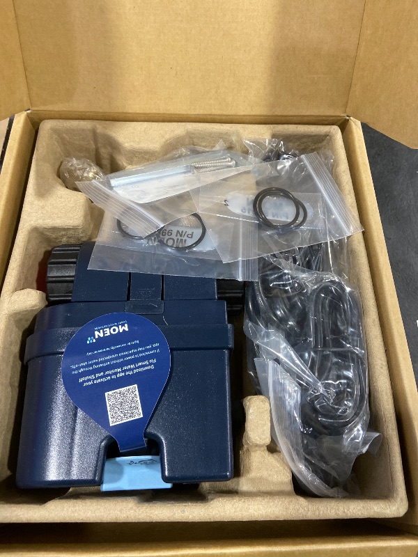 Photo 1 of Moen Flo 3/4-inch Smart Water Shut Off Valve, Smart Home Water Monitor Leak Detector, Wifi Connected, App Enabled Flow Meter and Shutoff, 900-001