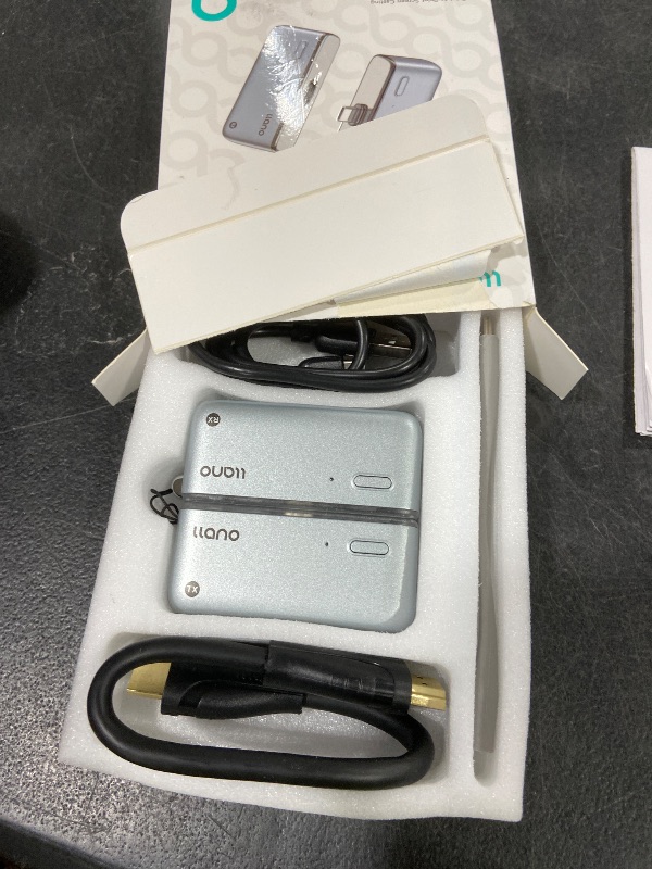 Photo 1 of llano S850 Upgraded Type-C Wireless HDMI Transmitter and Receiver, 50M, Ultra 4K Decode Input 1080P@60Hz Output, Plug&Play 5G+2.4G and Audio for Phone/Tablet/Laptop/PC to Monitor/Projector/TV Box