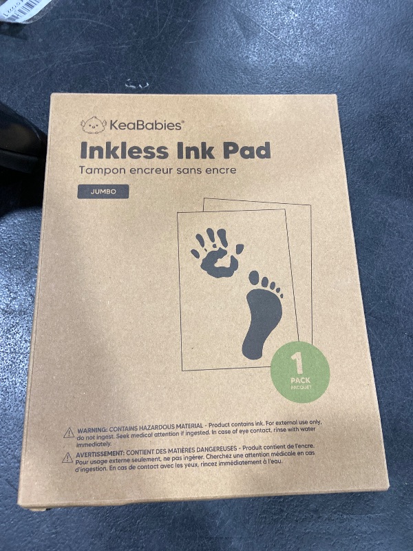 Photo 1 of 1-Pack Inkless Baby Hand and Footprint Kit - Mess Free Ink Pad for Newborn Keepsake, Dog Nose & Paw Print Kit, Clean Touch Ink Pad for Baby Hand & Footprints, Ideal New Mom Gifts (Jumbo)