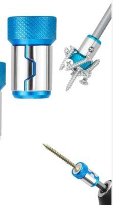 Photo 1 of  Screwdriver Head Magnetic Ring, 1/4 Inch/ 6.35 mm Universal Magnetizer Screw Removable for Hex Screwdriver and Power Bits, Metal Magnetic Screw Ring Bit (BLUE)