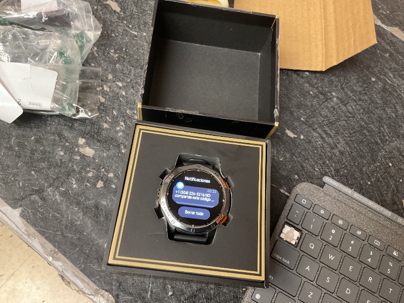Photo 1 of 2026 AI Smart Watch with Standalone GPS & Offline Maps, 5ATM Waterproof, 1.43" AMOLED, 21-Day Battery, 178 Sports Modes, Compass, Heart Rate/SpO2/Stress/Sleep Monitor, for Android iOS Men Women BlackLPNPMGY0460336