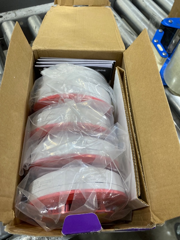 Photo 1 of Kidde  And Carbon Monoxide Detector, AA Battery Powered with LED Status Lights, 85 dB Alarm, 5 inches, 30CUDR, 4 Pack