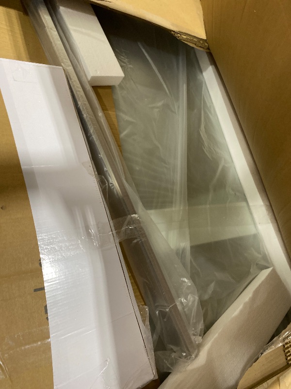 Photo 1 of 56"-60" W x 75" H Frameless Shower Doors, Double Sliding Shower Glass Door with 5/16" (8mm) Clear Tempered Glass with Pull Handle for Bathroom, Stainless Steel, Brushed Nickel