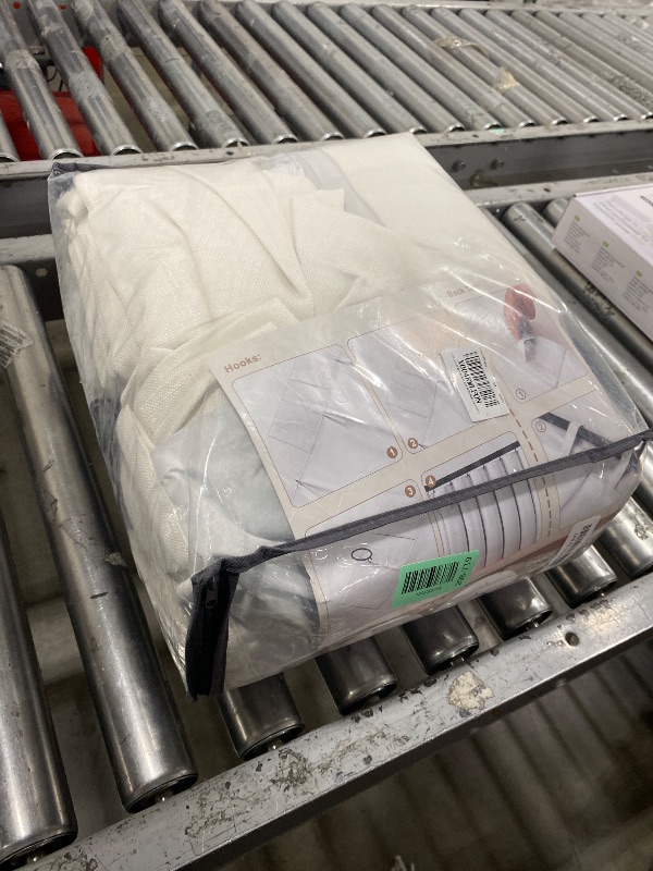 Photo 1 of 70 Inch Extra Wide Pinch Pleated Dual Layer Linen Living Room Curtains 102 Inches Long 2 Panels Set, Memory Trained Beige White Blackout Insulated Curtain with Back Tab Sliding Glass Door Viral Drapes