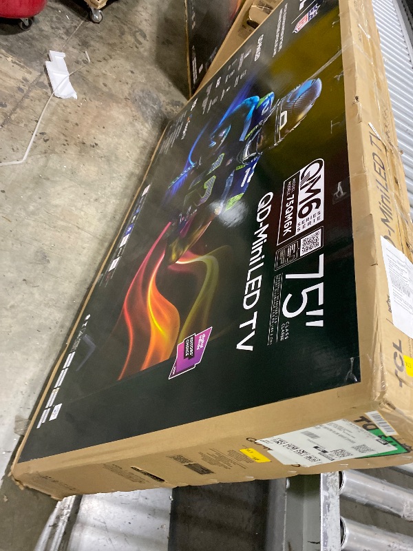 Photo 1 of TCL 75 Inch Class QM6K Series | Mini LED QLED 4K HDR | 75QM6K, 2025 Model | 120HZ-144HZ High Brightness Smart Google TV Dolby Atmos Onkyo Audio | Voice Remote Alexa Gaming Streaming Television (parts opnly)
