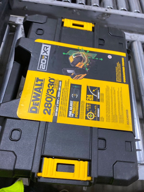 Photo 1 of DEWALT 20V/12V MAX Laser Level, Cross Line Laser and 5 Spot Laser, Green, Bare Tool Only (DCLE34520GB)