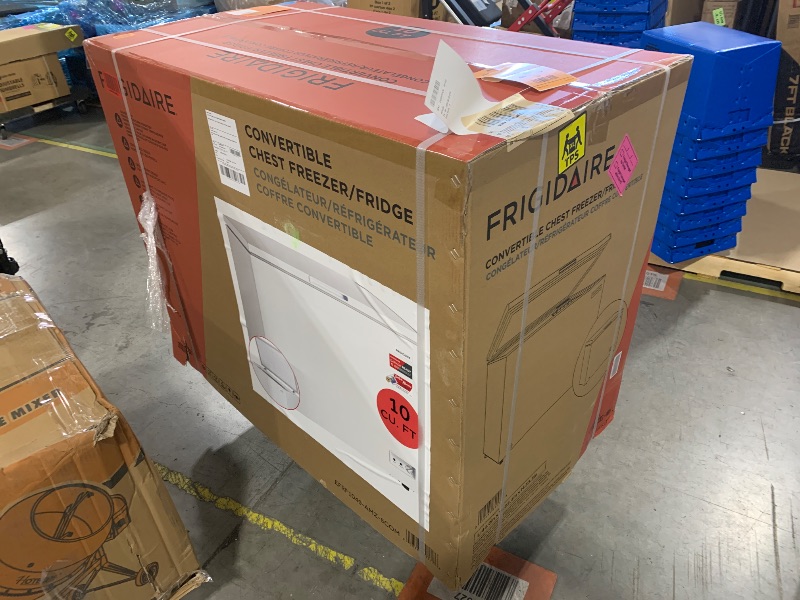 Photo 1 of FRIGIDAIRE 10 Cubic Foot Chest Freezer, 10 cu ft, White