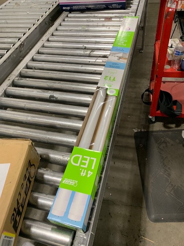 Photo 1 of Feit Electric 4 Ft. 40W Equivalent (20W), Daylight 5000K, T12 Direct Replacement Linear LED Tube Light Bulb, T1248/850/LEDG2/2/5, 10 Count