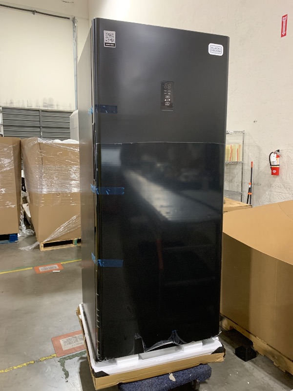 Photo 1 of BLACK+DECKER 14 Cu. Ft. Convertible Freezer Refrigerator, Upright Freezer with Glass Shelves, ENERGY STAR rated, Frost Free, BUC1400XB, Black