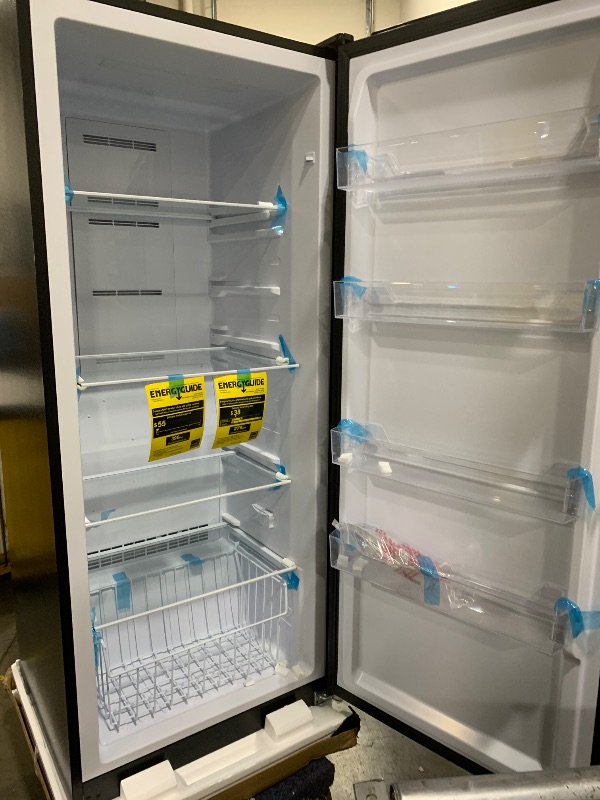 Photo 1 of BLACK+DECKER 14 Cu. Ft. Convertible Freezer Refrigerator, Upright Freezer with Glass Shelves, ENERGY STAR rated, Frost Free, BUC1400XB, Black