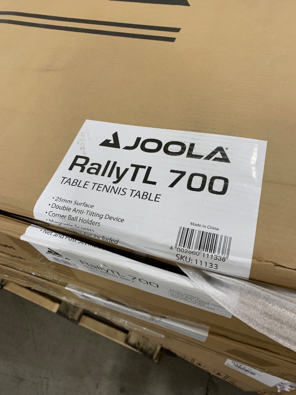 Photo 1 of JOOLA Rally TL Professional MDF Indoor Ping Pong Table w/Quick Clamp Table Tennis Net & Post Set - 10 Minute Easy Assembly - Corner Ball Holders - Tournament Quality - Includes Playback Mode