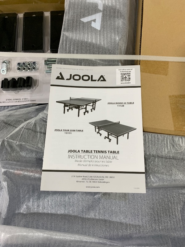 Photo 1 of JOOLA Inside 25mm Table Tennis Table with Net Set - Features 10-Min Assembly, Playback Mode, Compact Storage