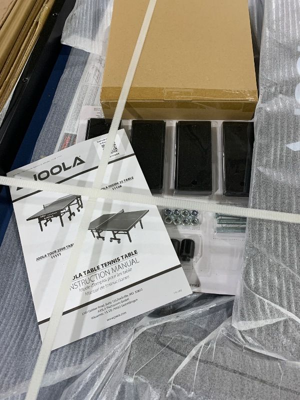 Photo 1 of JOOLA Inside 25mm Table Tennis Table with Net Set - Features 10-Min Assembly, Playback Mode, Compact Storage