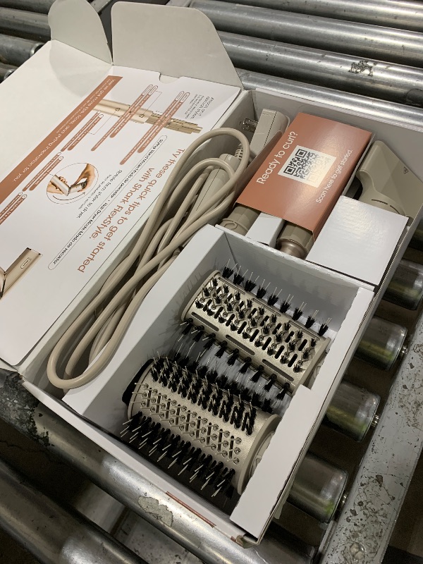 Photo 1 of Shark FlexStyle Air Styling & Drying System, Powerful Hair Dryer Brush & Multi-Styler with Auto-Wrap Curlers, Paddle Brush, Oval Brush, Concentrator Attachment, Stone, HD430
