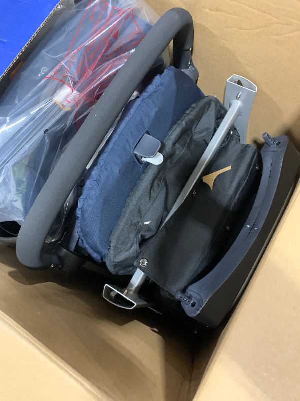 Photo 1 of Chicco Bravo 3-in-1 Trio Travel System, Bravo Quick-Fold Stroller with KeyFit 30 Infant Car Seat and Base, Brooklyn/Navy