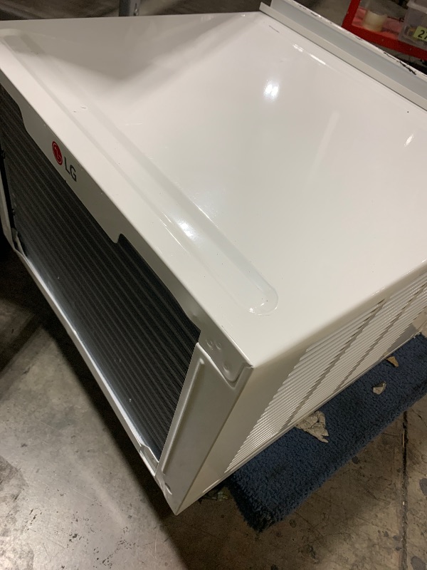 Photo 1 of LG 14000 BTU Window Air Conditioner Energy Saving Dual Inverter Remote Control WiFi Enabled Works w/LG ThinQ, Alexa Washable Filer Ultra-Quiet Cools 700 Sq.Ft. for Large Room AC Unit White LW1522FVSM