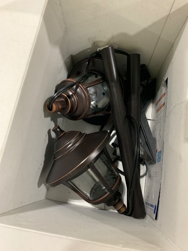 Photo 1 of GOODSMANN Low Voltage Landscape Lighting Oil Rubbed Bronze 8PK Path Lights Low Voltage 3W LED 120 Lumen 3000K Warm White with Cable Connectors