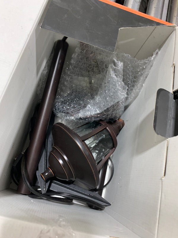 Photo 1 of GOODSMANN Low Voltage Landscape Lighting Oil Rubbed Bronze 8PK Path Lights Low Voltage 3W LED 120 Lumen 3000K Warm White with Cable Connectors