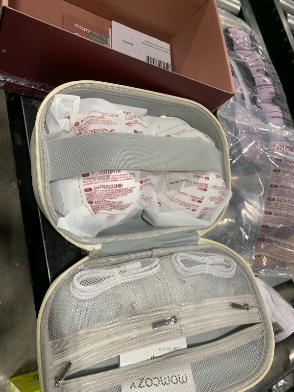 Photo 1 of Momcozy M5 Smart APP Controlled Wearable Breast Pump, Hands-Free Wireless Electric Pump, 3 Modes 9 Suction Levels, BPA-Free, Portable Lightweight, 24mm Flange, 2-Pack Cozy Red
