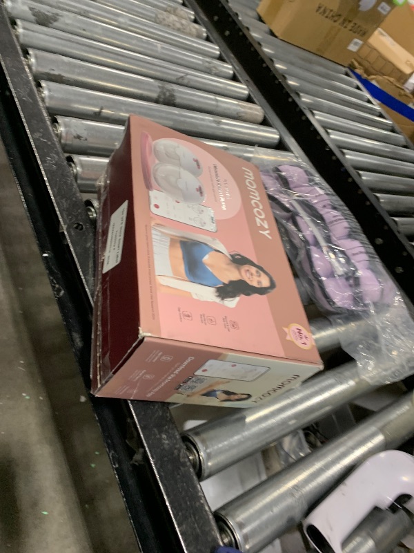 Photo 1 of Momcozy M5 Smart APP Controlled Wearable Breast Pump, Hands-Free Wireless Electric Pump, 3 Modes 9 Suction Levels, BPA-Free, Portable Lightweight, 24mm Flange, 2-Pack Cozy Red