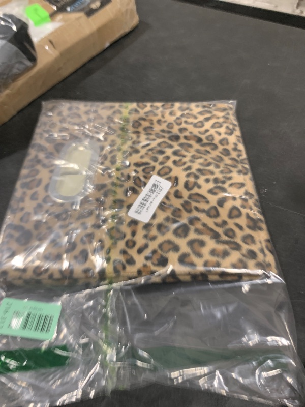 Photo 1 of ANMINY 4PCS Storage Cubes 11 Inch Leopard Cheetah Print Velvet Fabric Storage Bins for Shelves, Collapsible Washable Closet Storage Baskets Boxes with Handles for Organizing and Storage -Brown