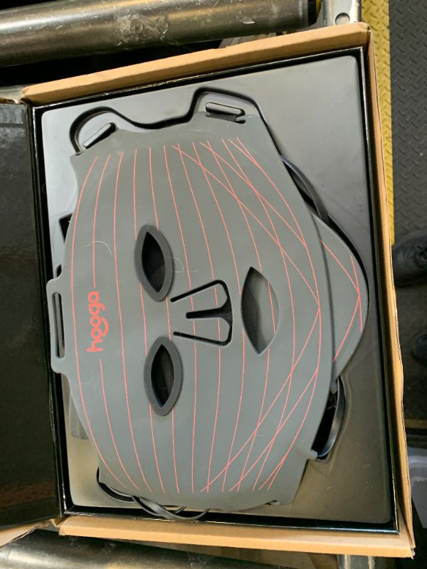 Photo 3 of Hooga Red Light Therapy Mask – LED Face & Neck Light Therapy Mask Set, 630nm 660nm Red & 850nm Near Infrared, Tri Chip LEDs, Rechargeable, Adjustable Comfortable Fit