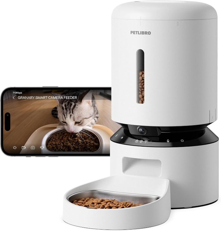Photo 1 of PETLIBRO RFID Automatic Cat Feeder, Collar Tag-Activated Personalized Meals, 5G&2.4G Wi-Fi Programmable Cat Food Dispenser with Cats Recognition & Diet Tracking for Multi-Pet Homes and Different Diets
