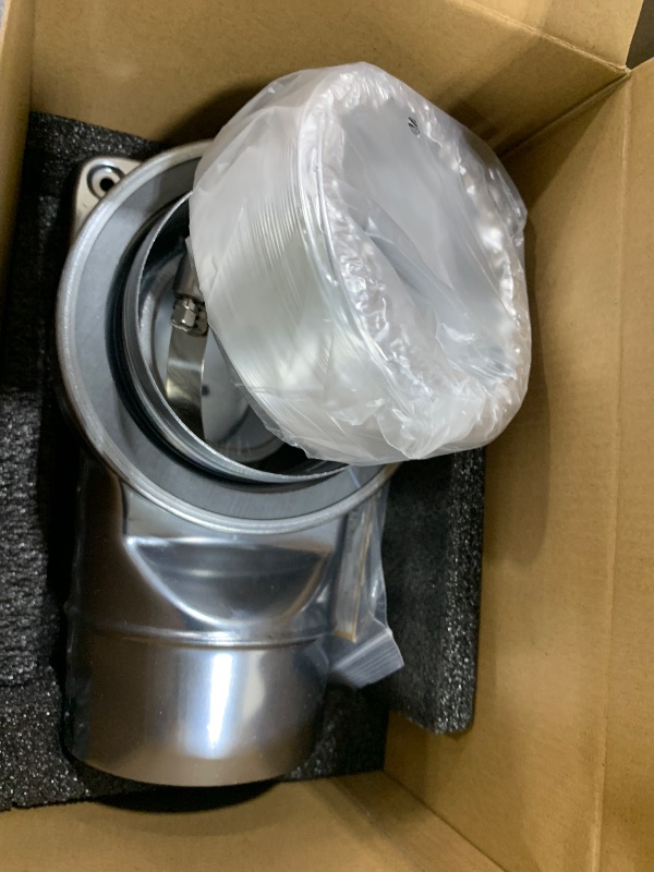 Photo 1 of VOXWELLY Magnetic Dryer Vent Coupling Easy to Clean Quick Connector Airtight Seal Dryer Vent Connector Kit Including a 2.6ft 4" Duct and two Clamps, DV90