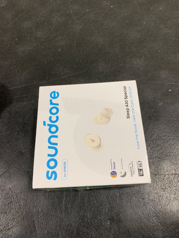 Photo 1 of Soundcore Sleep A30 Special by Anker, Sleep Earbuds, ANC, Passive Isolation, Snore Masking Sleep Headphones, Extensive Sleep Audio, Ultra Comfort for Side Sleepers, 8-10H